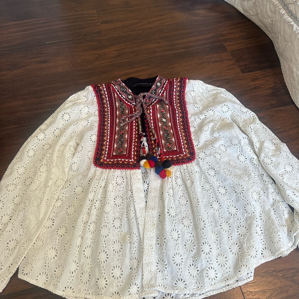 Embroidered Zara blouse